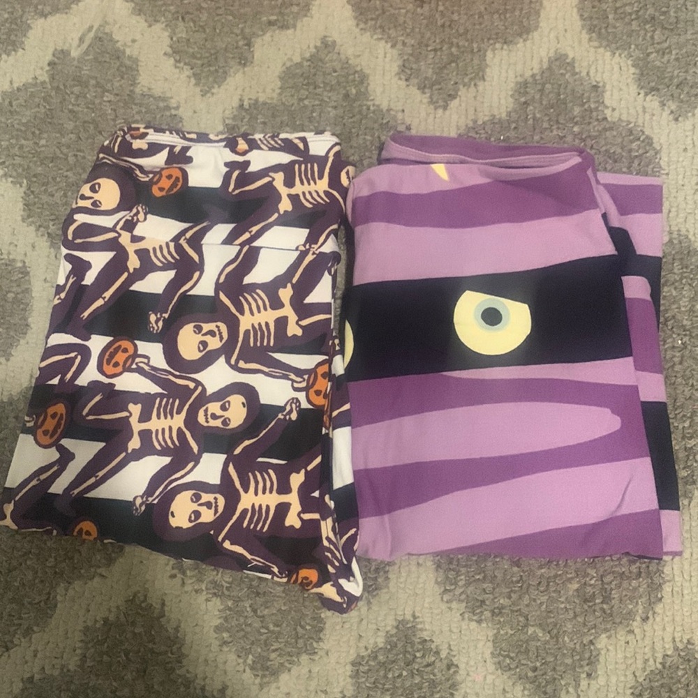 2Pairs LuLaRoe Halloween Leggings